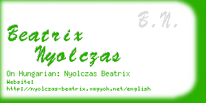 beatrix nyolczas business card